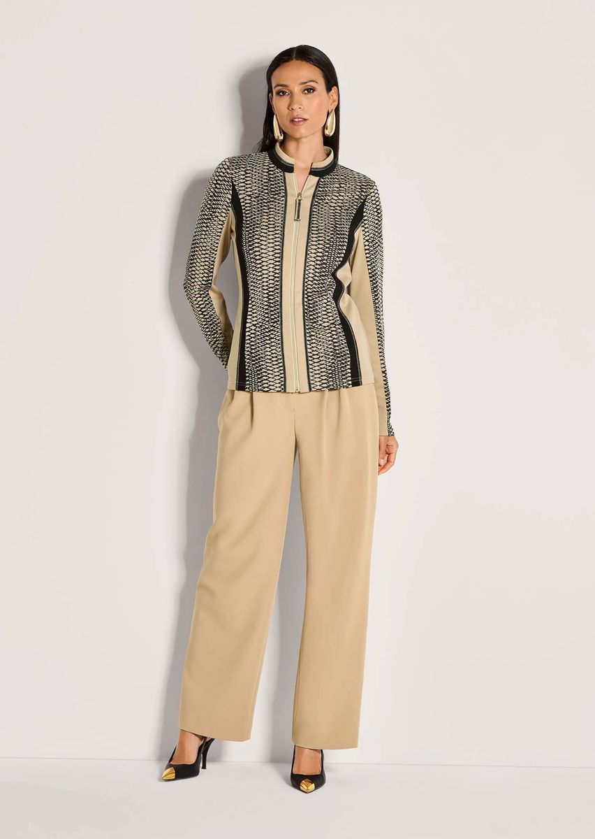 Jersey-Blazer mit grafischem Muster