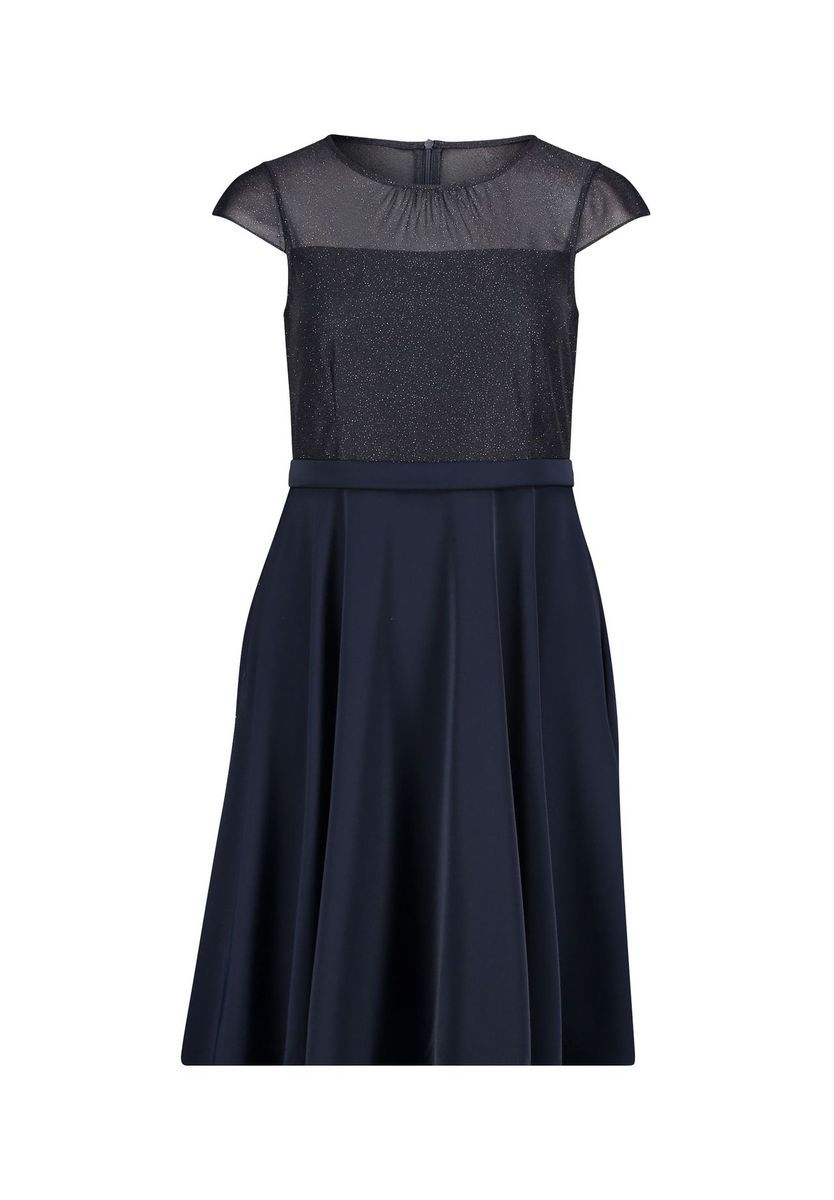 Elegantes Cocktailkleid mit Glitzer-Oberteil