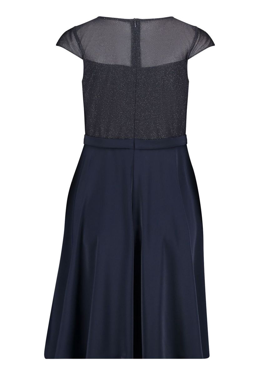 Elegantes Cocktailkleid mit Glitzer-Oberteil