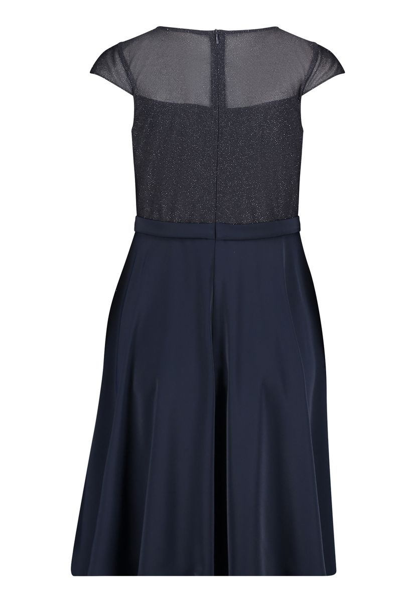 Elegantes Cocktailkleid mit Glitzer-Oberteil