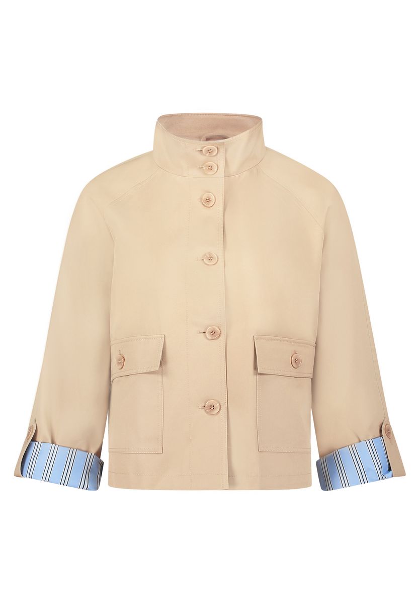 Legere A-Linien-Jacke mit Taschen