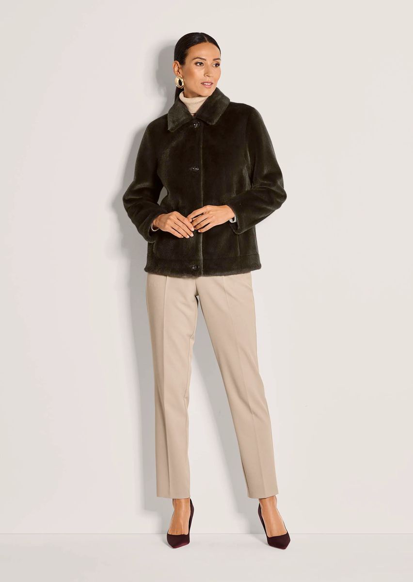 Wendbare Webpelzjacke