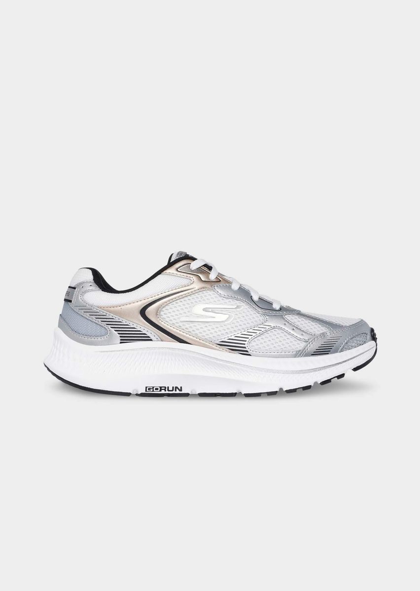 Leichter Mesh-Sneaker mit Metallic-Overlays