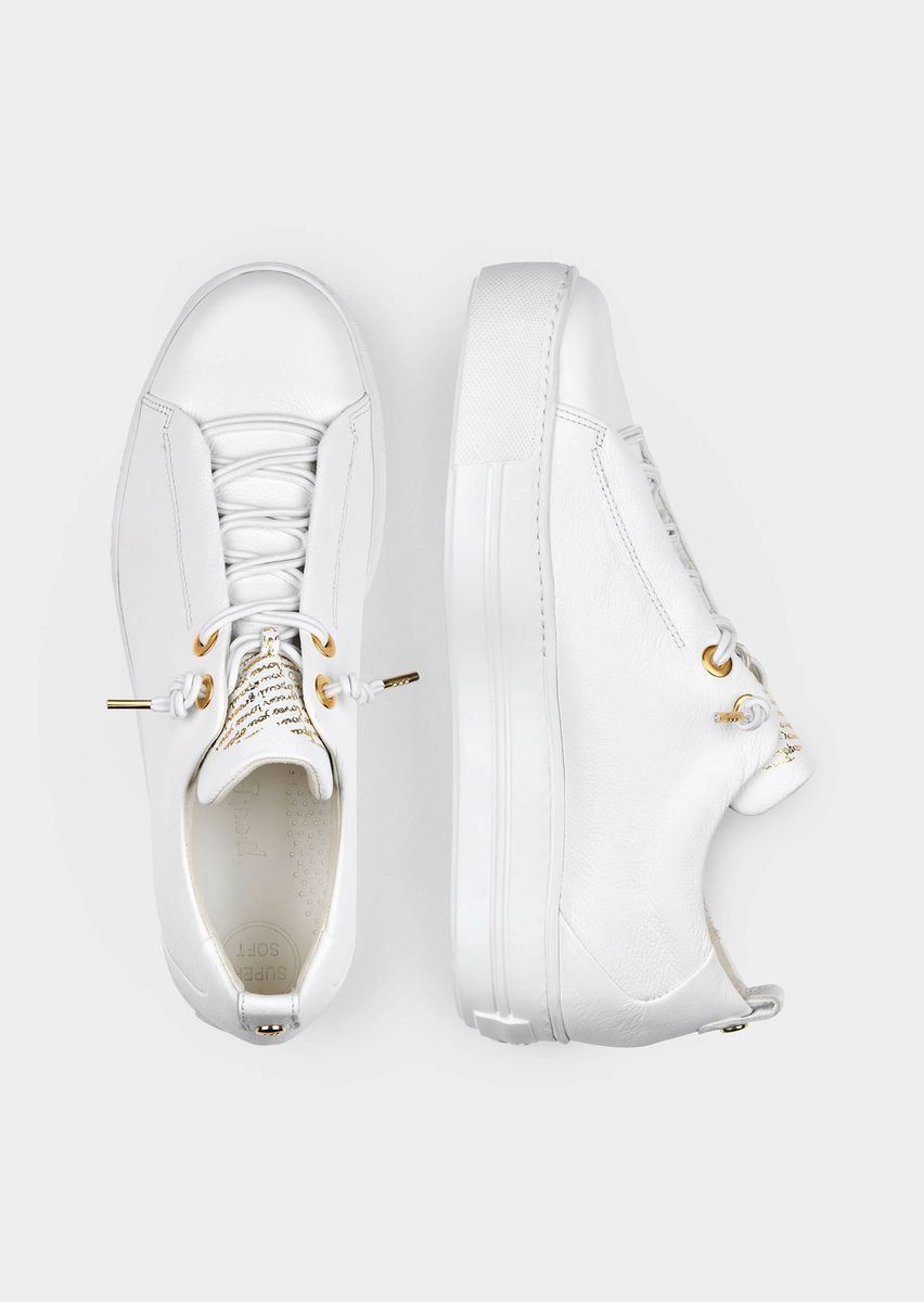 Minimalistischer Leder-Plattform-Sneaker