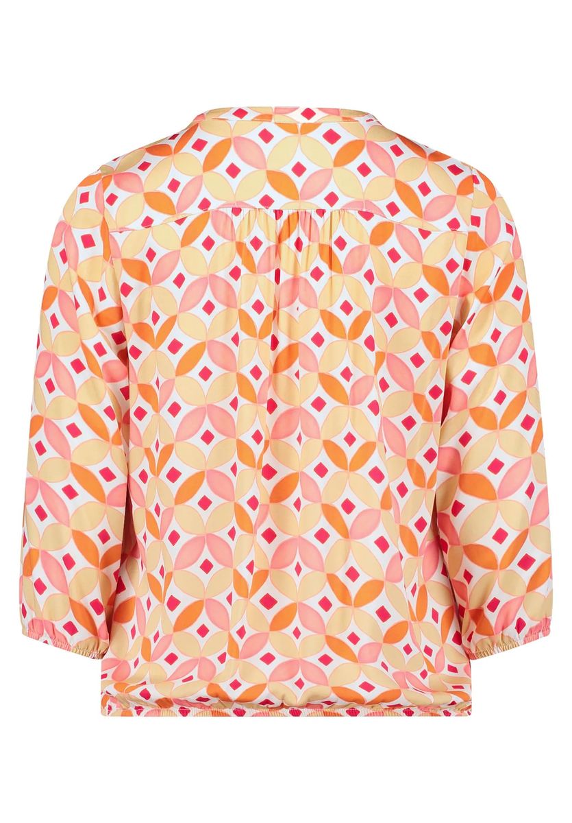 Casual-Bluse mit grafischem Print