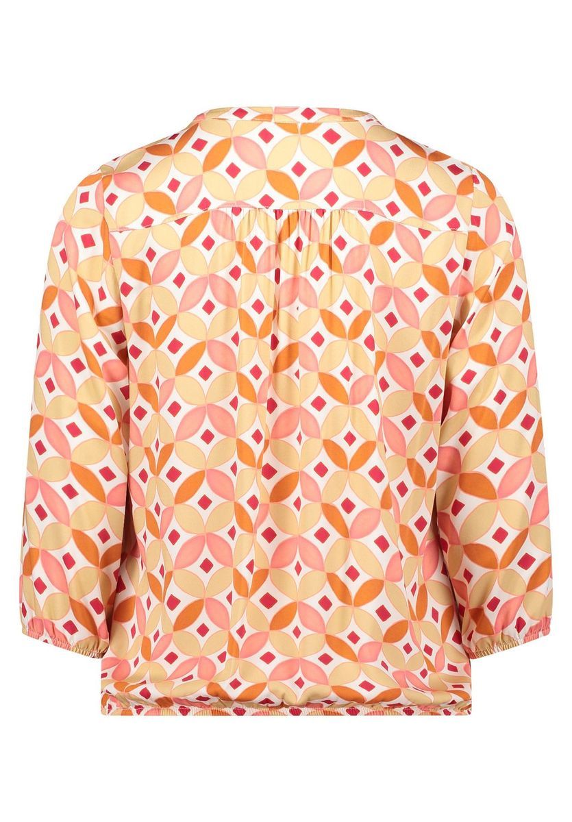 Casual-Bluse mit grafischem Print