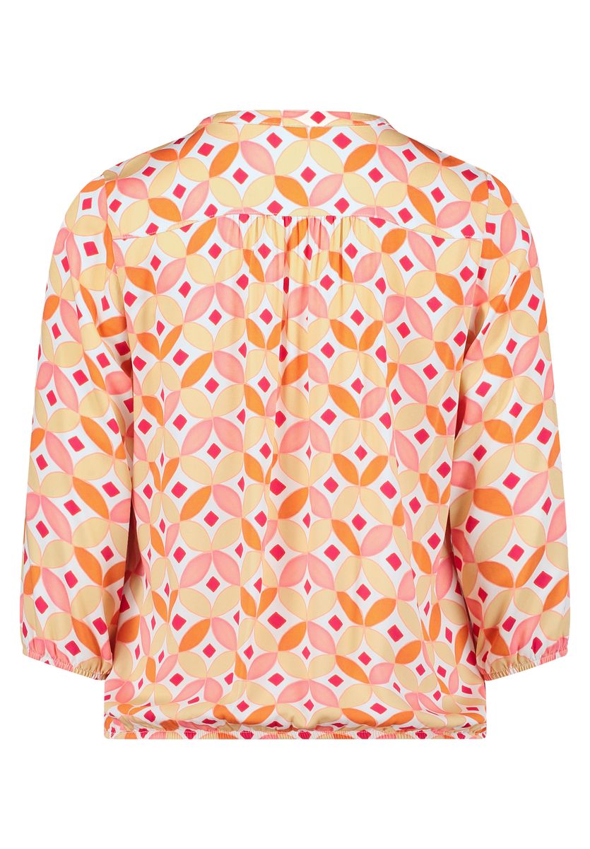 Casual-Bluse mit grafischem Print