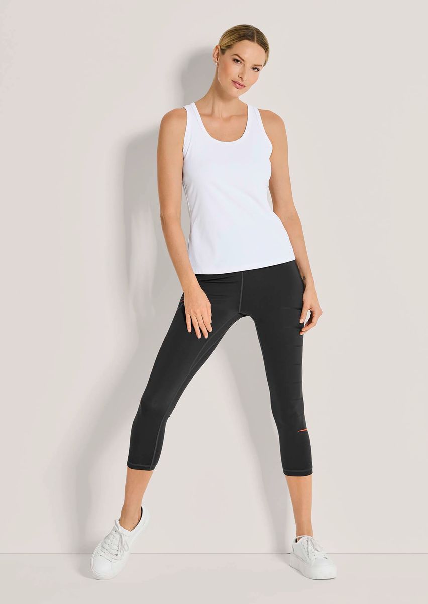 Ripp-Sport-Tanktop mit Rundhalsausschnitt