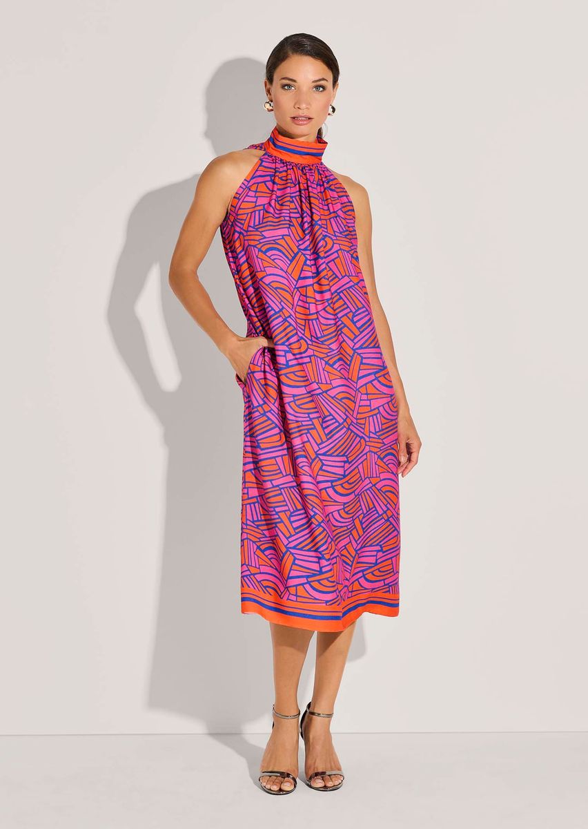 Midikleid mit geometrischem Print