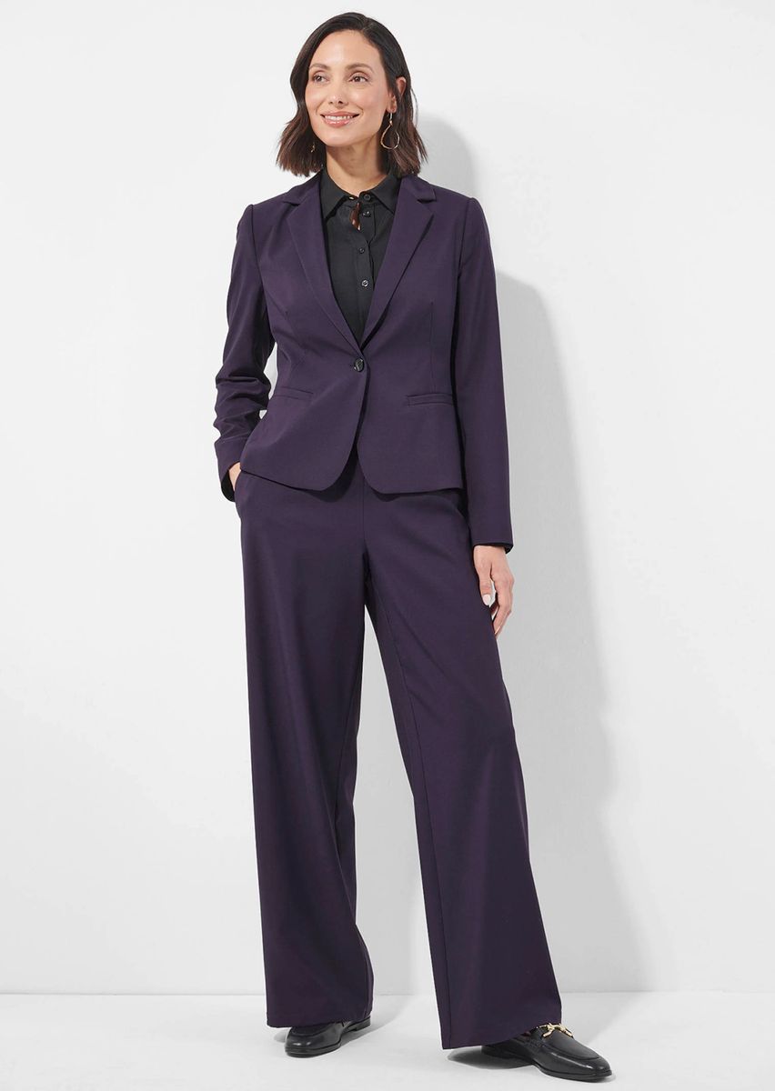 Taillierter Einknopf-Blazer mit Revers