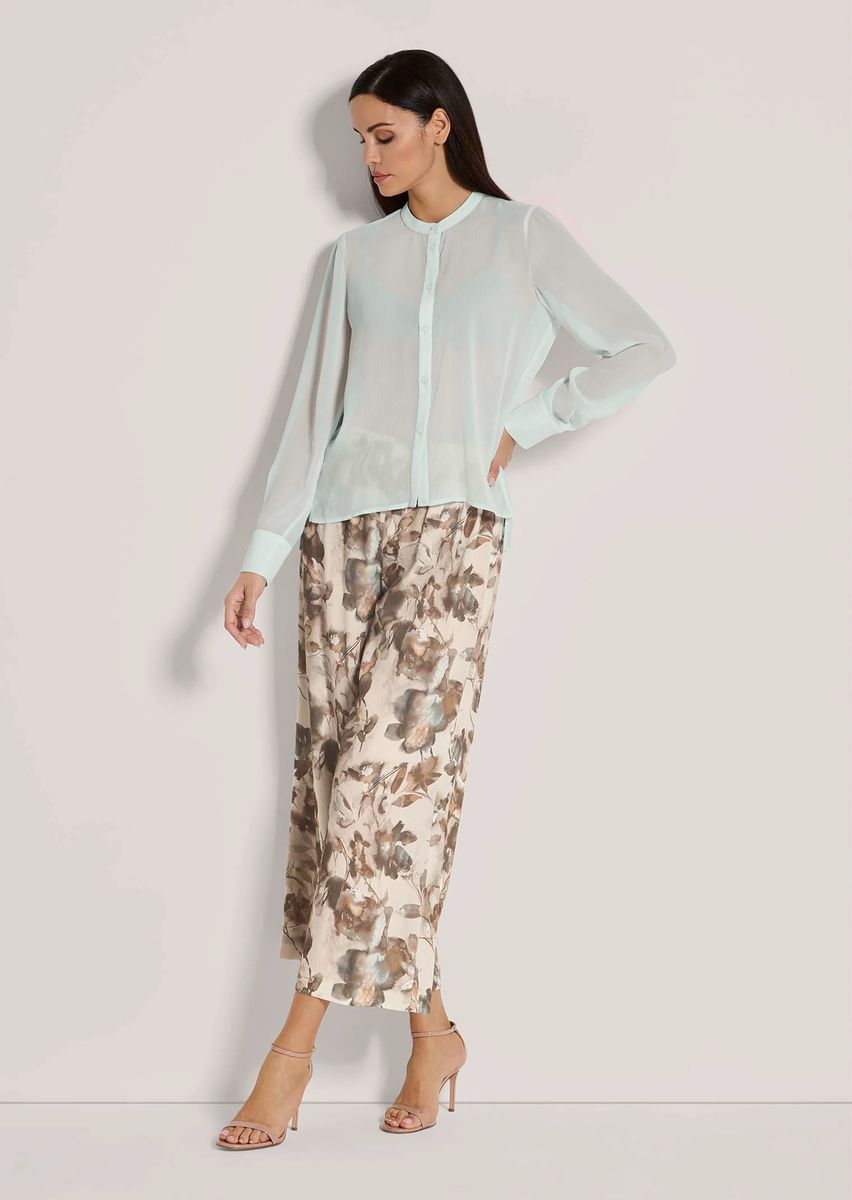 Elegante Chiffon-Bluse in transparenter Optik