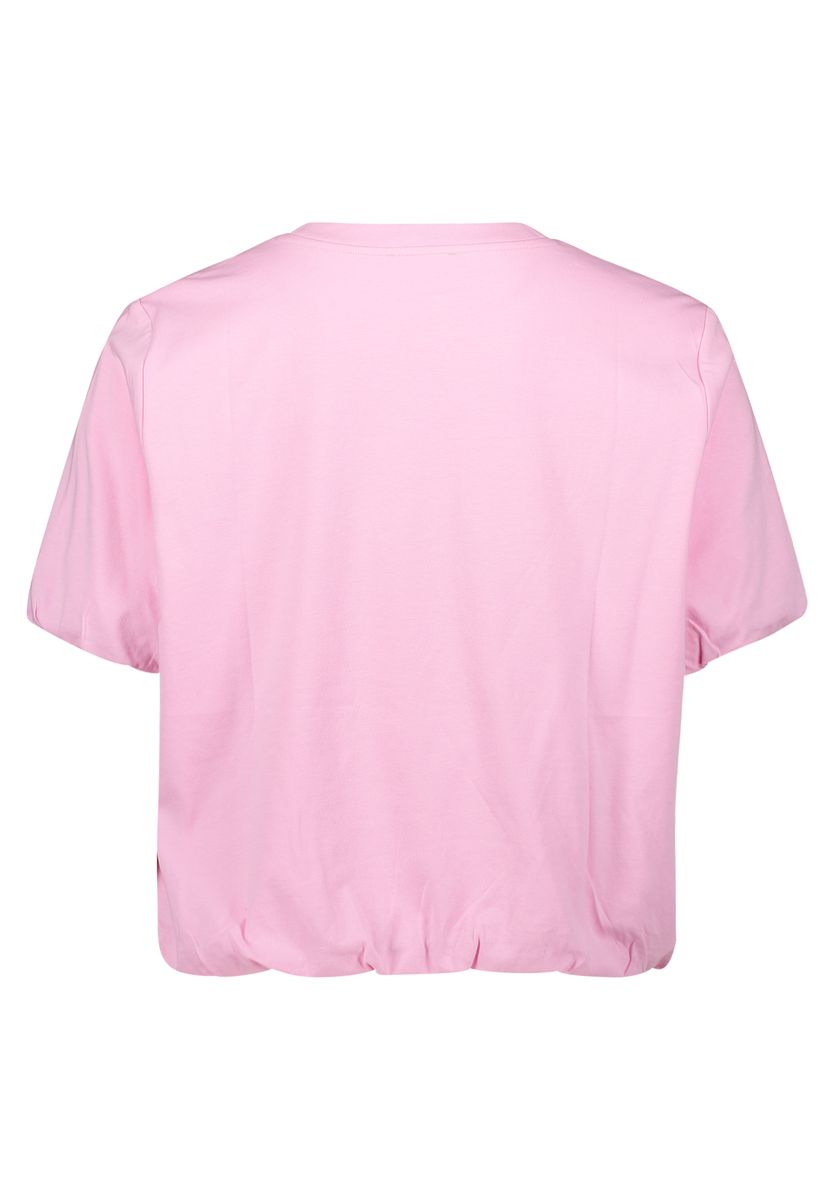 T-Shirt mit Slogan und Saumbund