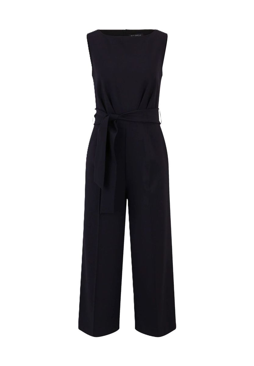 Eleganter ärmelloser Jumpsuit mit Bindegürtel