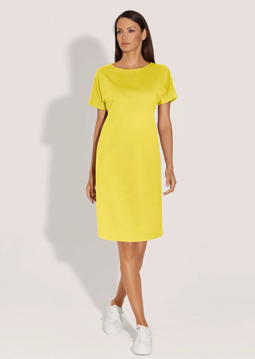 Lässiges Jerseykleid in H-Linie