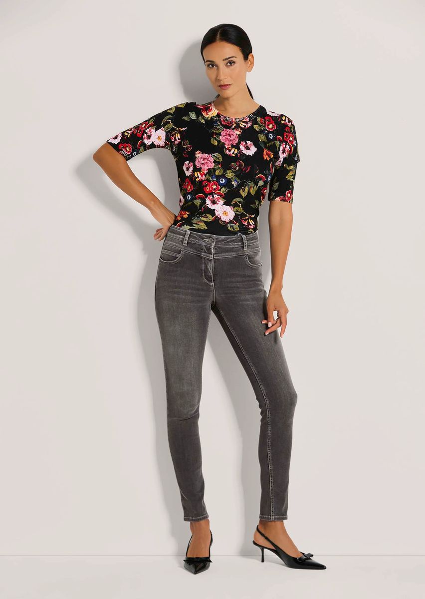 Schlanke Five-Pocket Stretch-Jeans