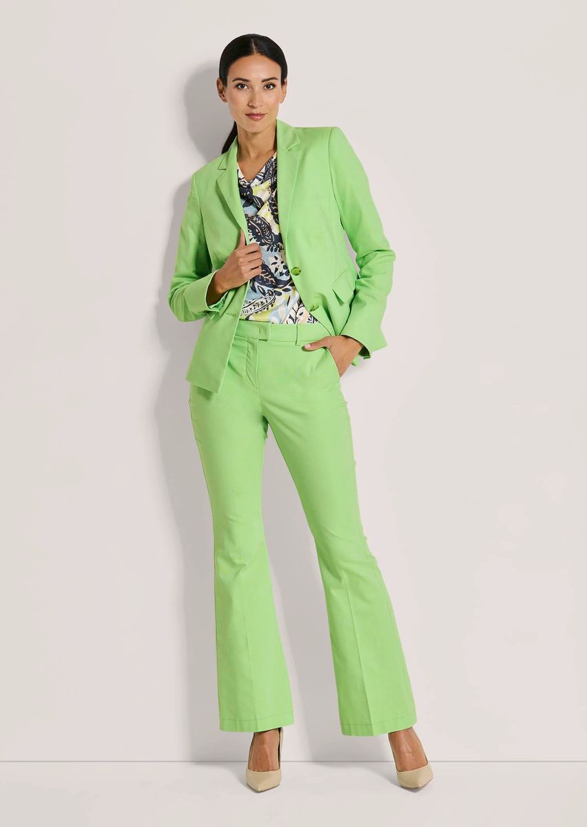 Einreihiger taillierter Blazer mit Struktur