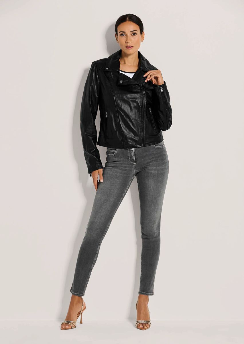 Klassische Bikerjacke aus Lammnappa