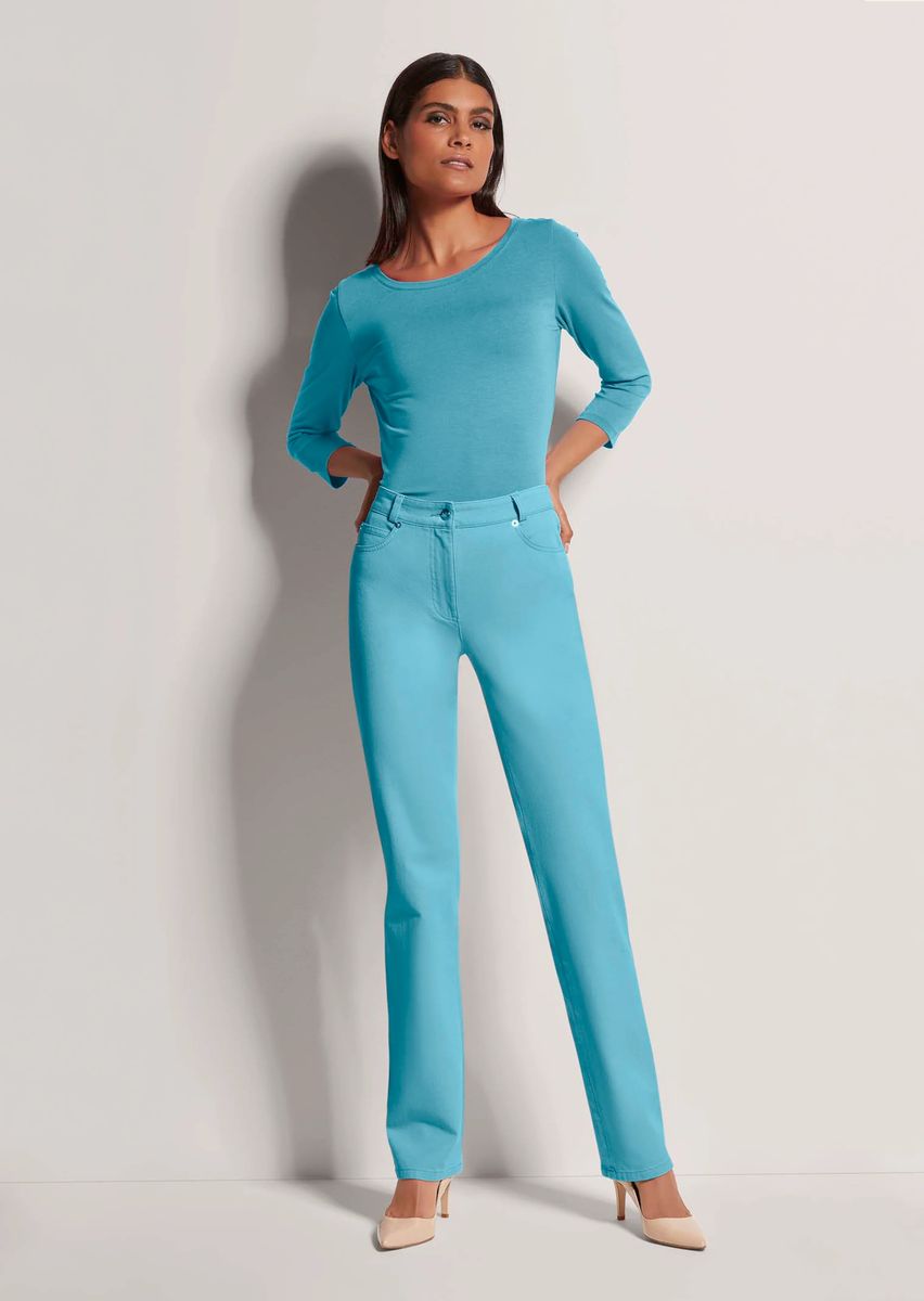 Schmale Straight-Leg Stretch-Jeans