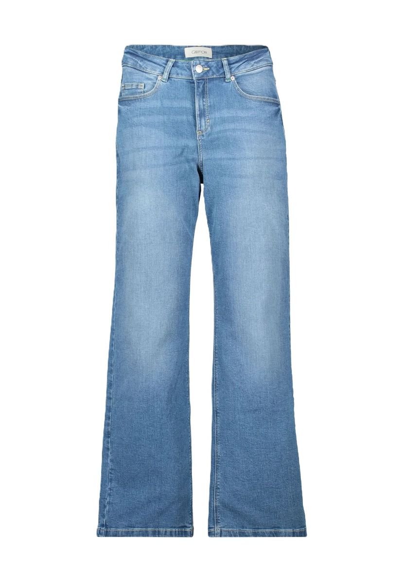 Klassische Straight-Leg Jeans mit mittlerer Leibhöhe