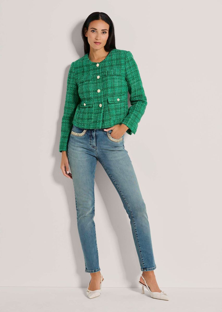 Eleganter Kurzblazer im Bouclé-Stil