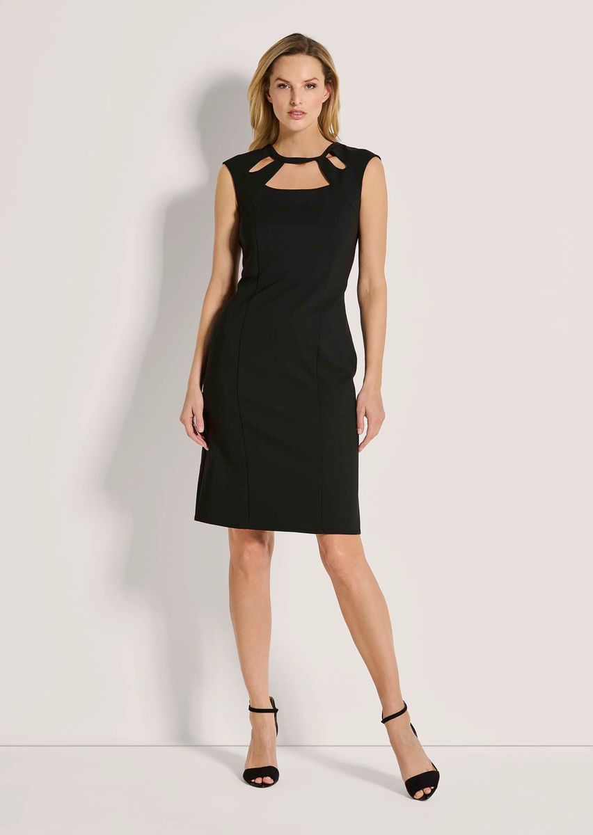 Elegantes Etuikleid mit Cut-Outs
