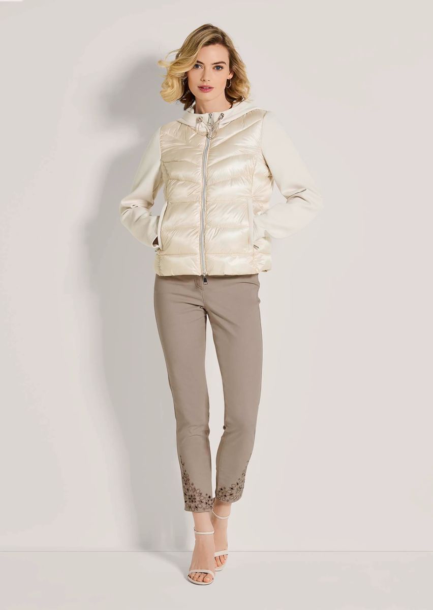 Hybrid-Steppjacke mit Kapuze