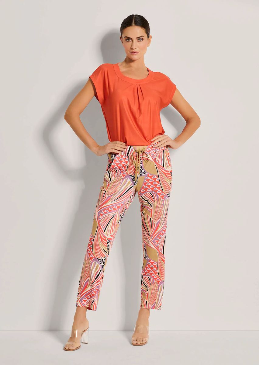 Schlupfhose mit grafischem Print