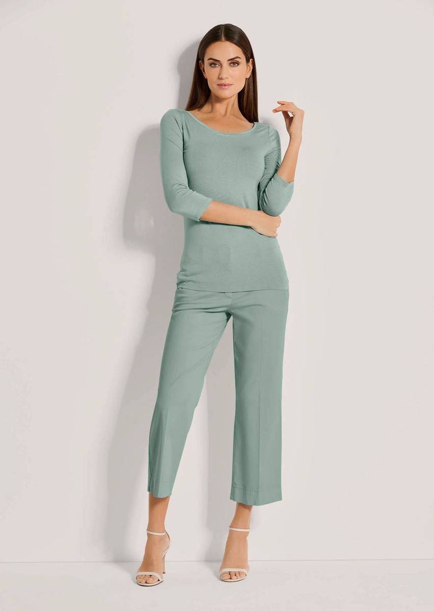 Elegantes Shirt mit U-Boot-Ausschnitt