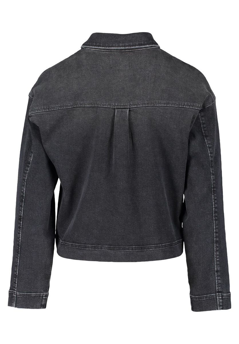 Oversized-Jeansjacke mit Nieten-Details