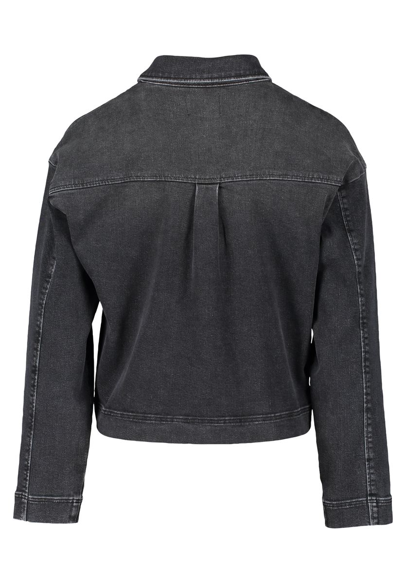 Oversized-Jeansjacke mit Nieten-Details