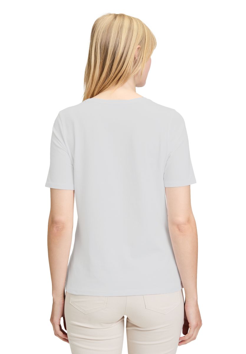 T-Shirt mit funkelndem Happy-Print