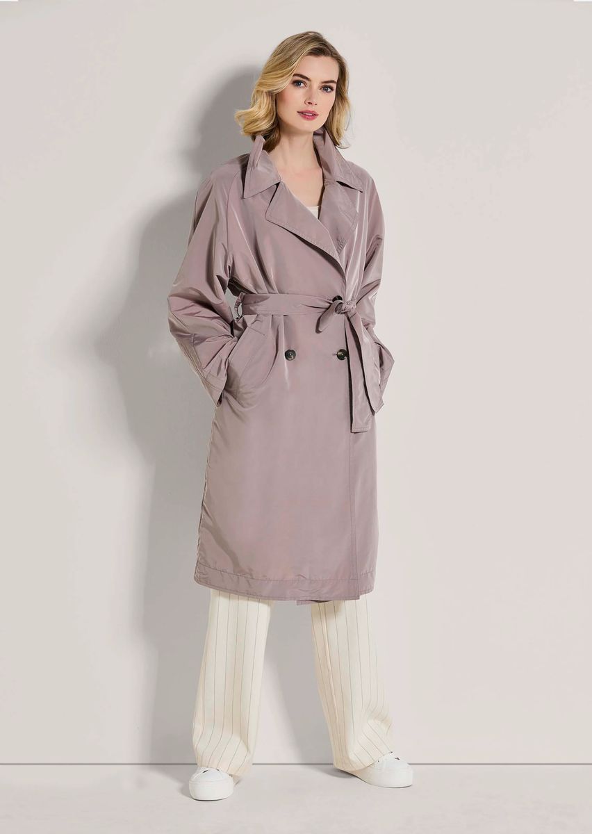 Eleganter zweireihiger Trenchcoat
