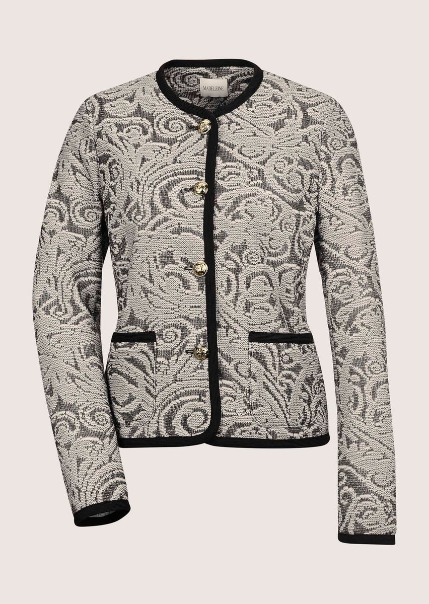 Kurzblazer im Couture-Stil mit Grafik-Dessin