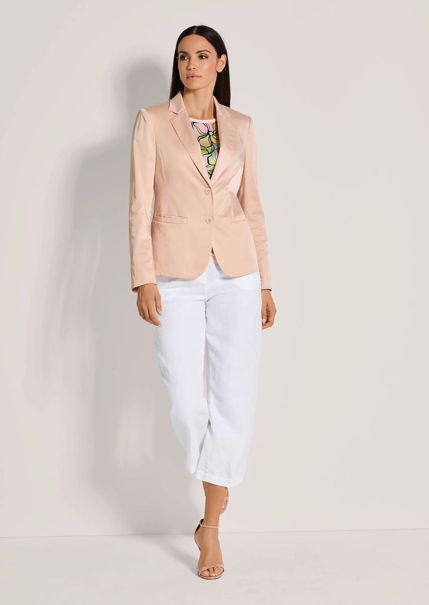 Taillierter Blazer mit Glanz-Effekt