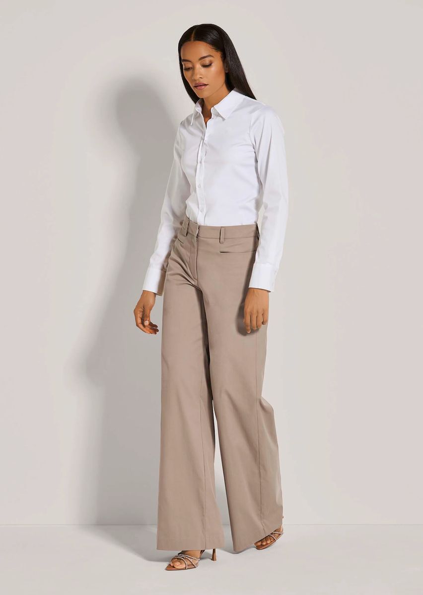 Elegante Weite Stoffhose