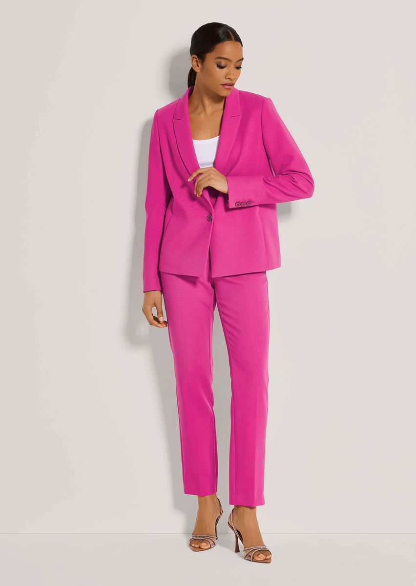 Taillierter Einknopf-Stretch-Blazer
