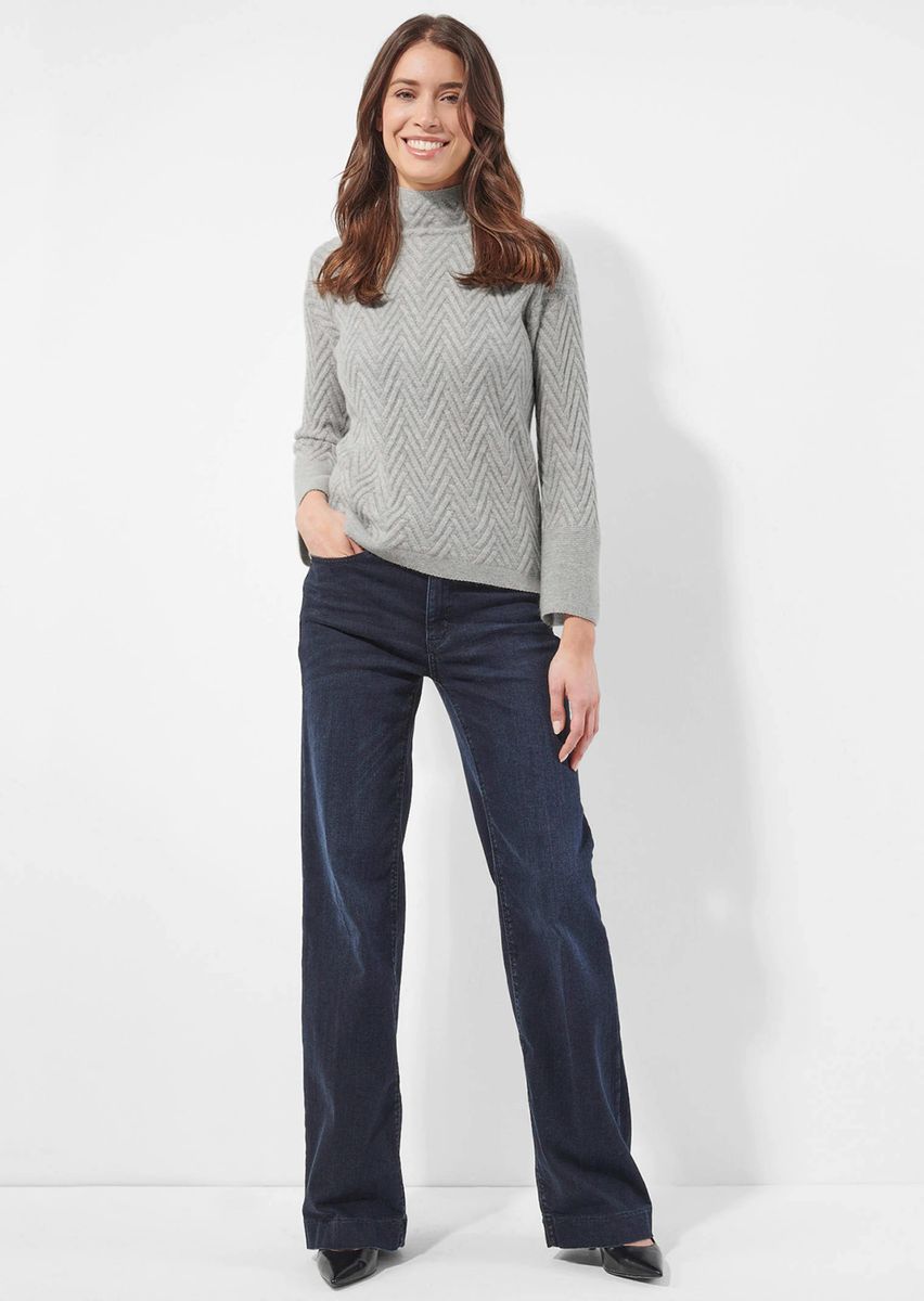Kaschmirpullover mit Zickzack-Muster