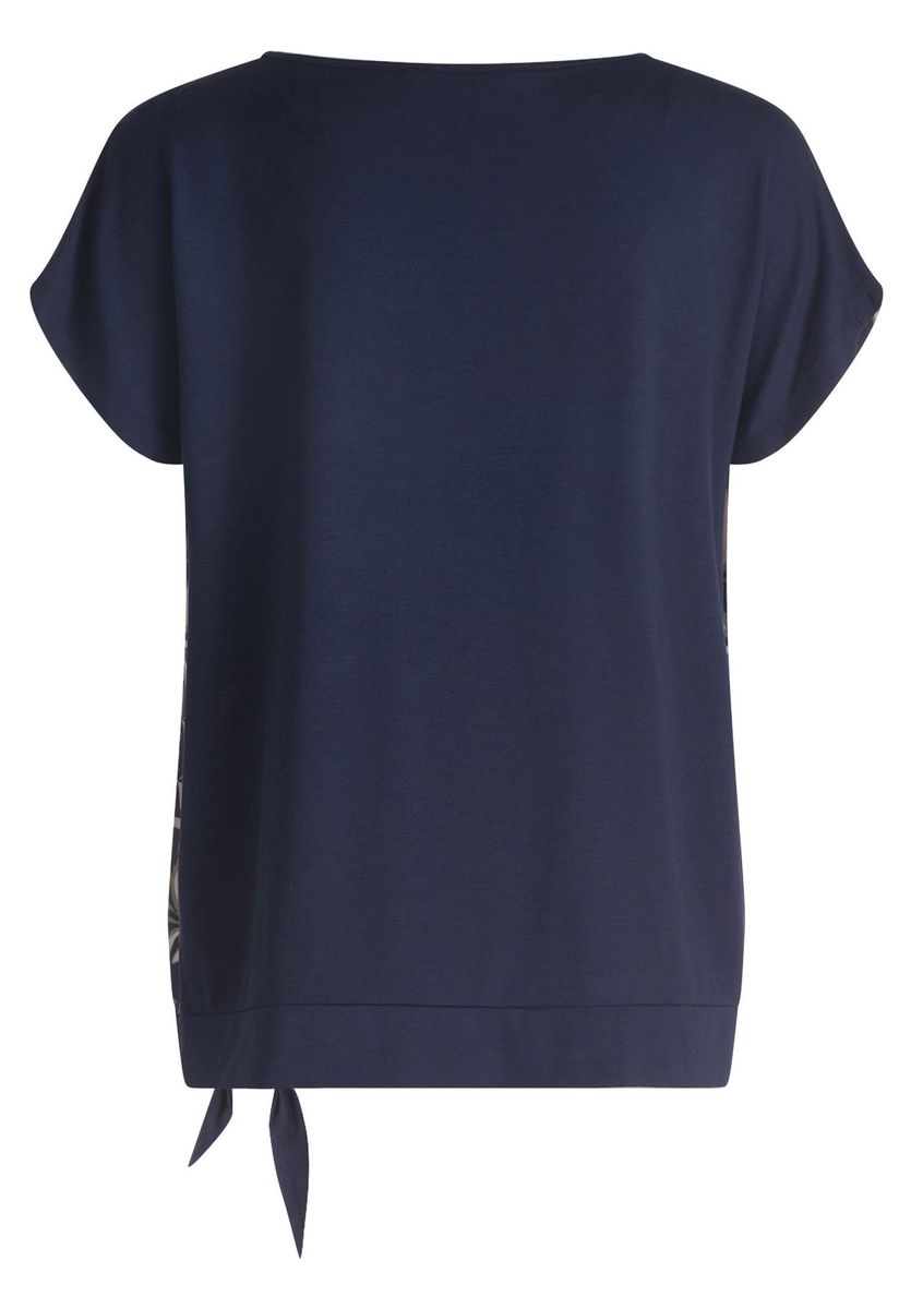 Knoten-Top mit floralem Grafikmuster