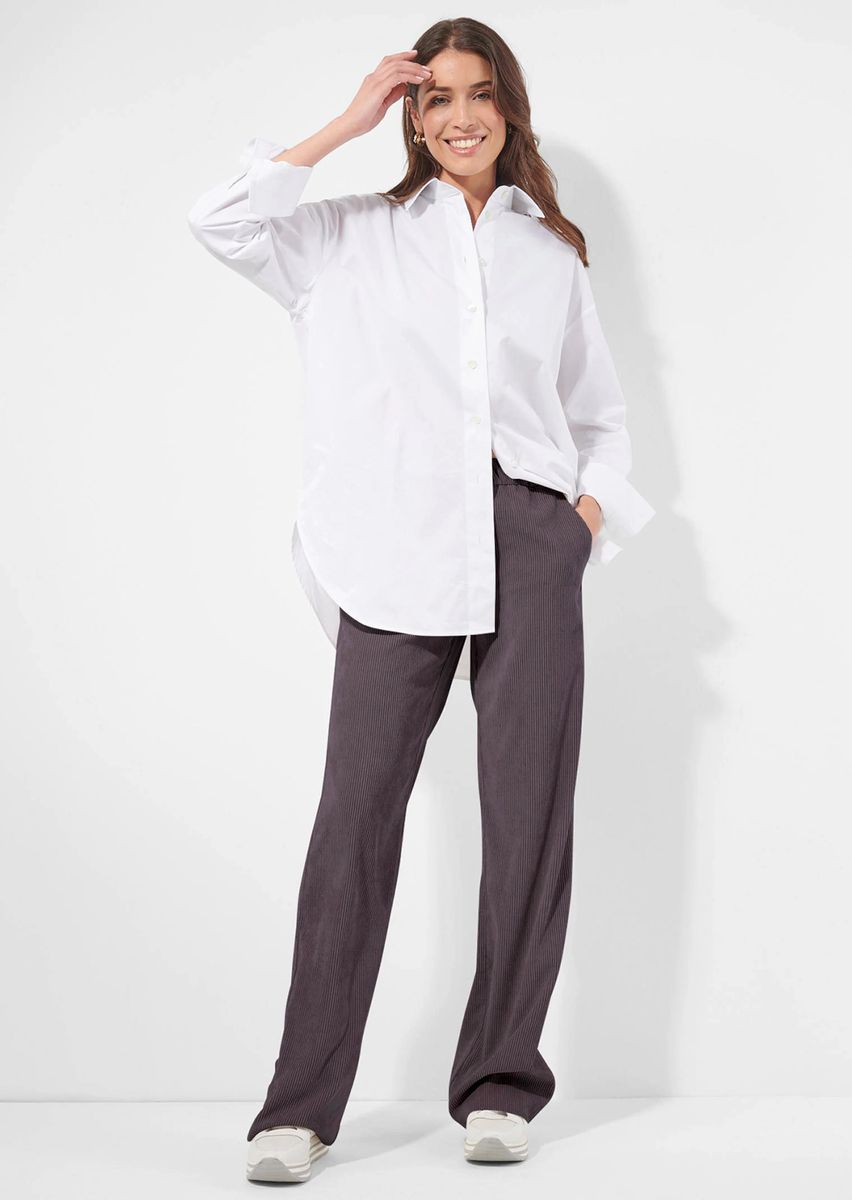 Weite Cordhose mit Gummibund