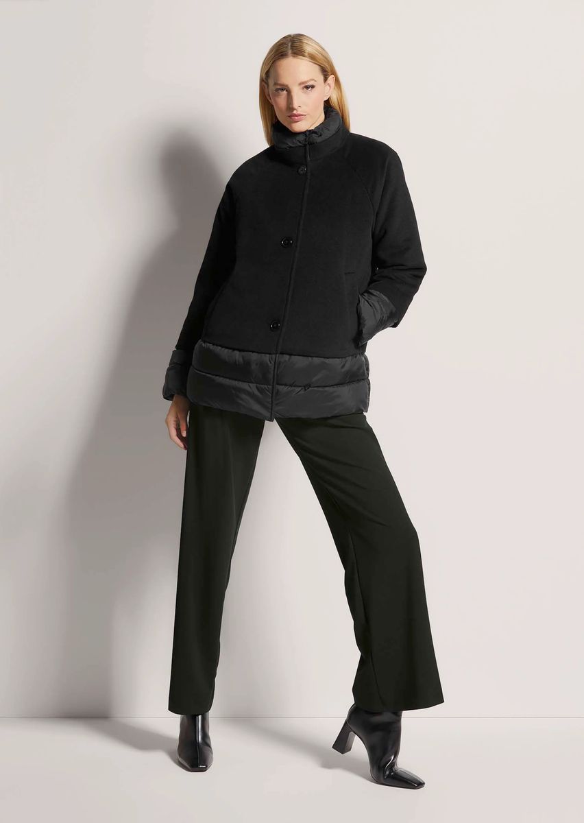 Hybridjacke aus Wolle und Stepp