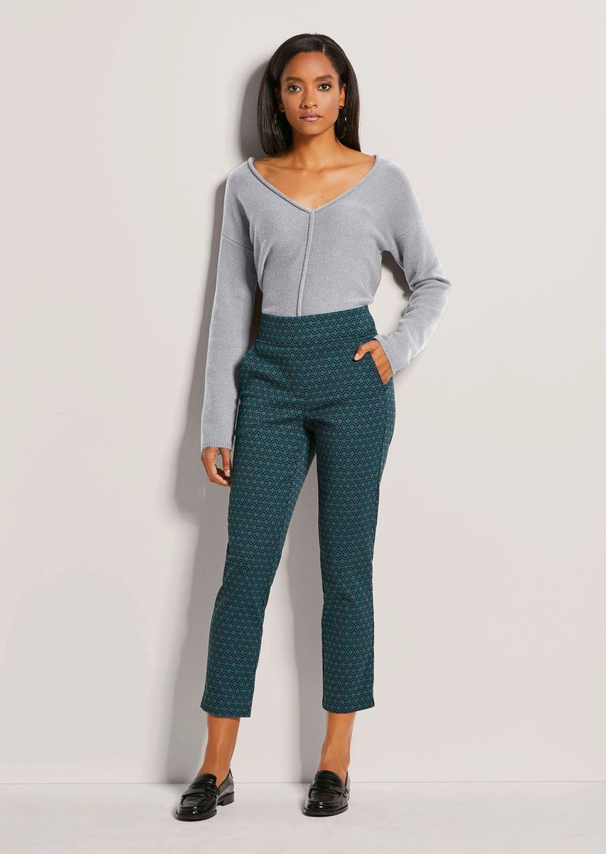 Gemusterte Schlupfhose mit geometrischem Print