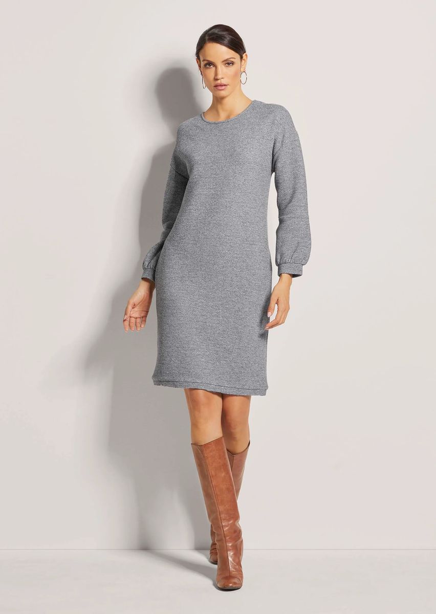 Lässiges Oversize-Kleid mit Strukturmuster