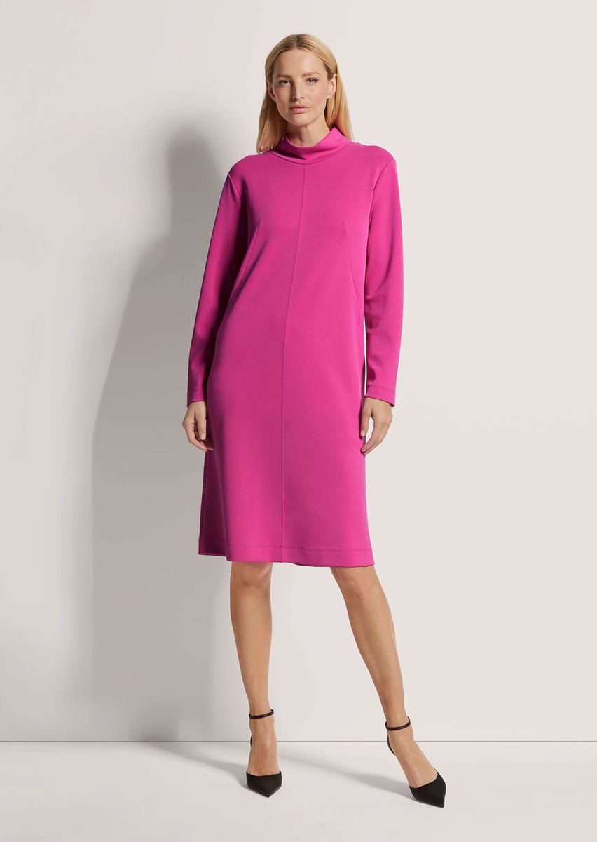 Modernes H-Linien-Kleid mit Stehkragen