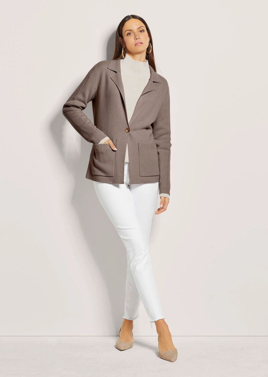 Strickblazer mit Kaschmir-Anteil