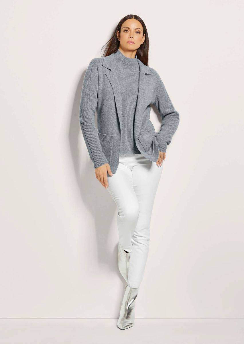 Strickblazer mit Kaschmir-Anteil