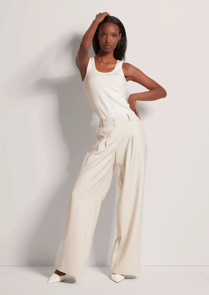 Essentielles Geripptes Tank-Top