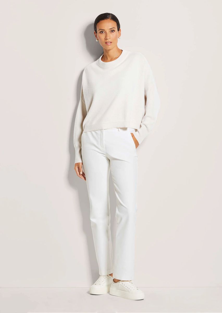 Kurzer Oversized-Kaschmirpullover