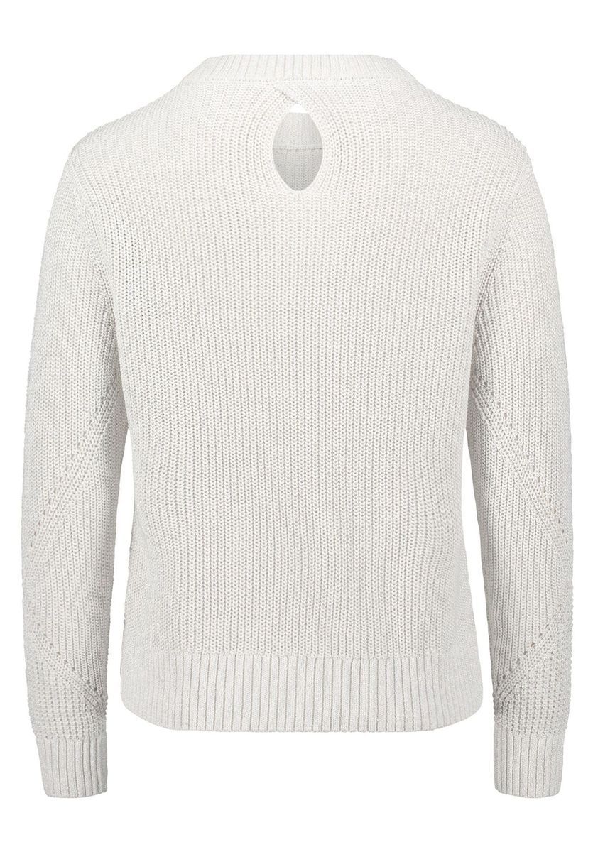 Strukturierter Strickpullover mit Glitzereffekt