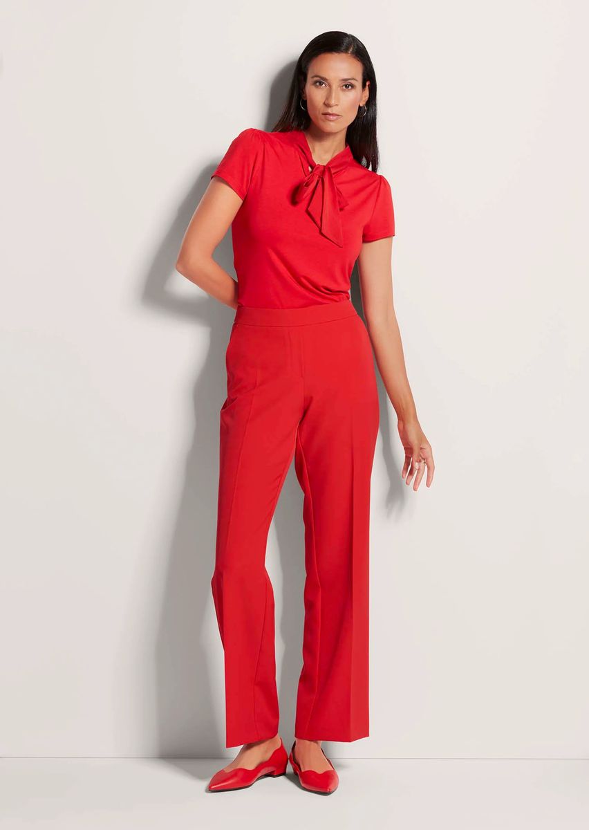 Elegante Schlupfhose mit Bügelfalten
