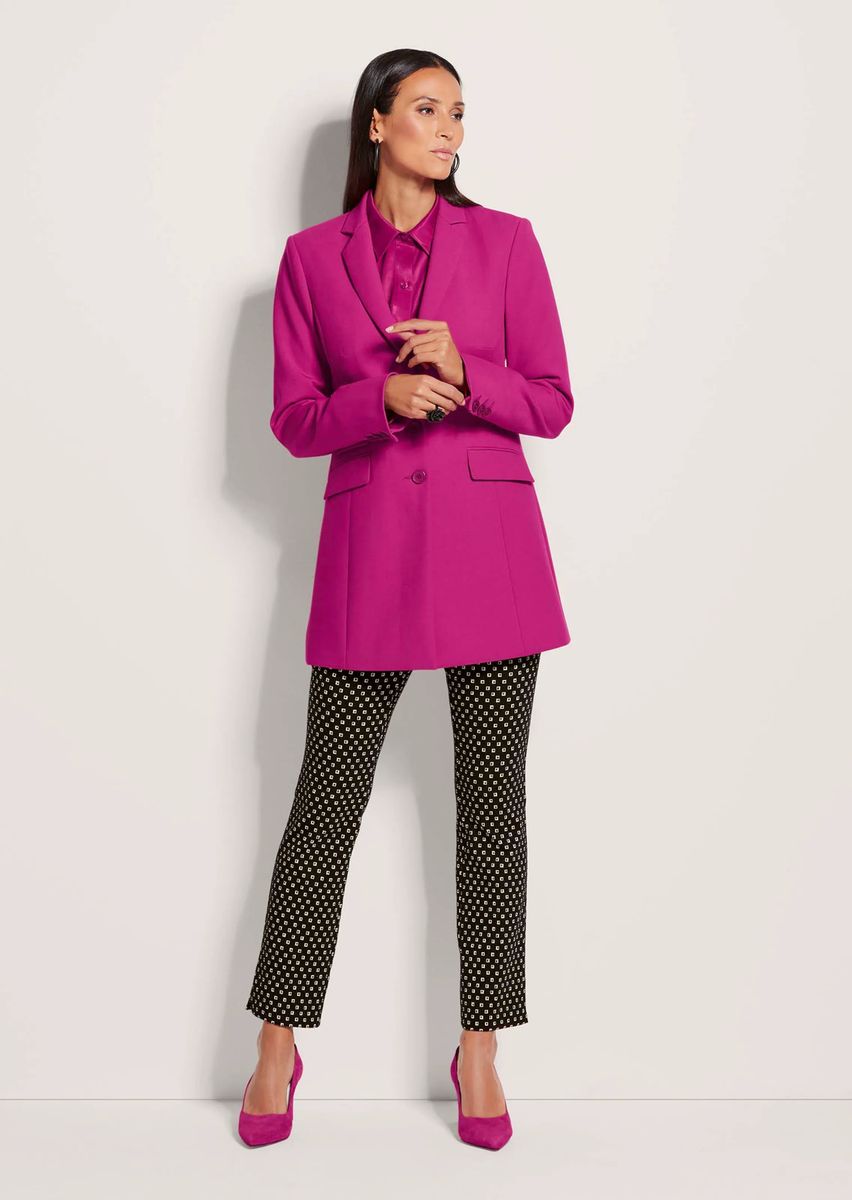 Taillierter Einreihiger Longblazer